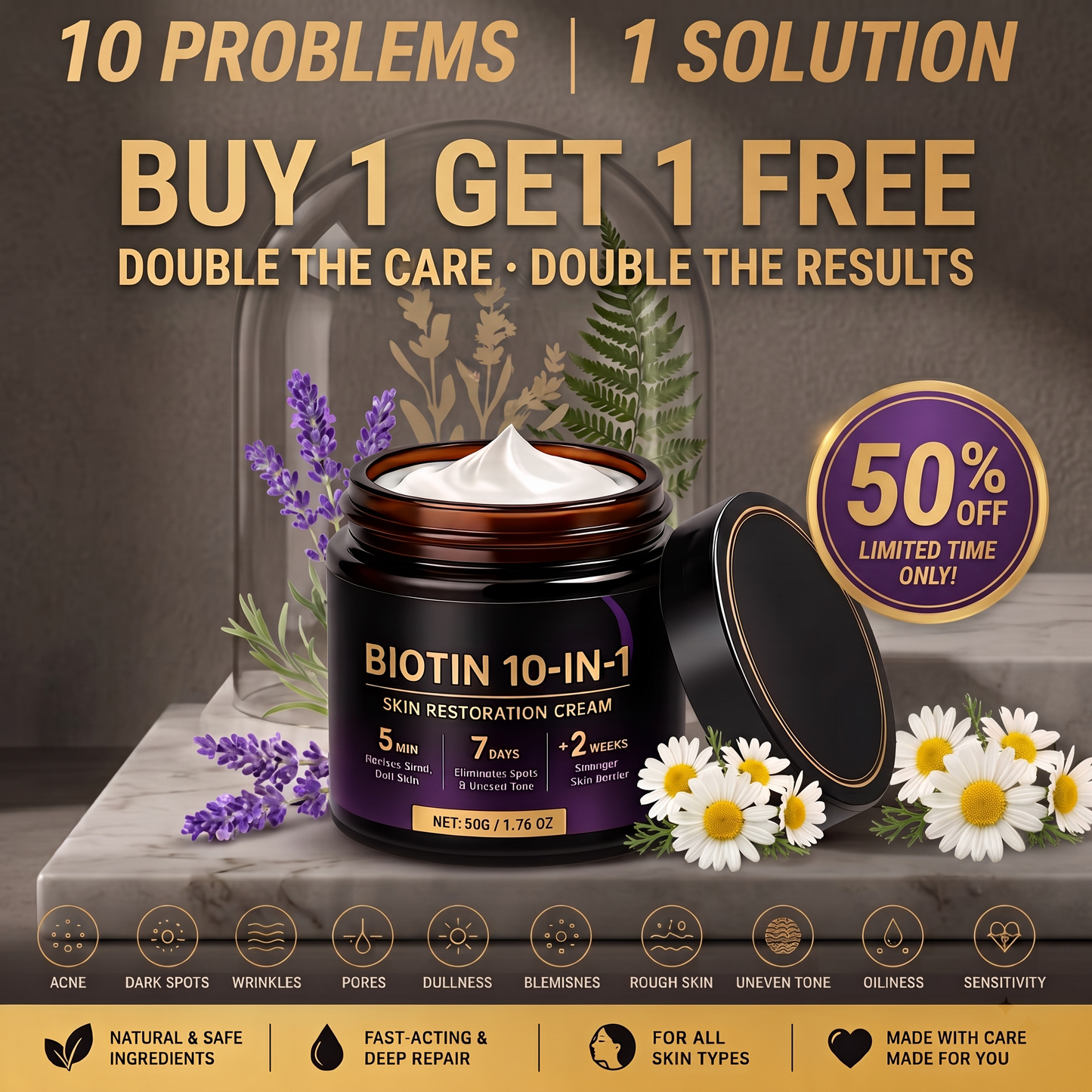 Biotin 10-in-1 Skin Restoration Cream